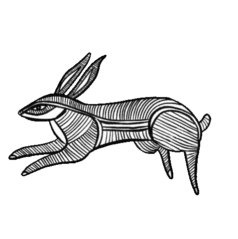 tokkisoju running rabbit korean korea Sticker