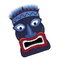Mask Tiki Sticker by The Jungle Adventure Play