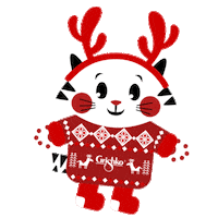 Happy Cat Sticker by Grishko