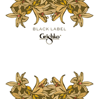 Black Label Flower Sticker by Grishko