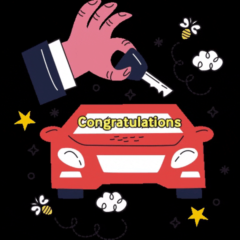 KingsmanRealty giphygifmaker happy car congratulations GIF