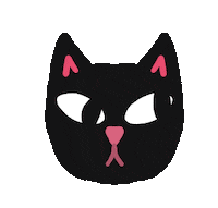 Suspicious Black Cat Sticker