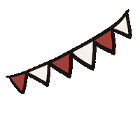 Merry Christmas Flag Sticker