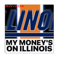 Fighting Illini Illinois Sticker by Bovada