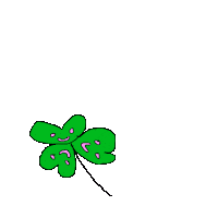 Four Leaf Good Luck Sticker