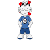 Blue White W Sticker by Zhot