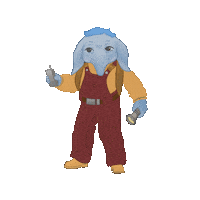 Star Wars Fan Elephant Sticker