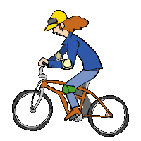 Pedaling Mountain Bike Sticker