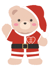 Christmas Bear Sticker by Heart to Heart Foundation
