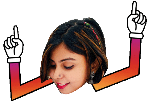 Priya Oza Sticker by BORN ON INSTAGRAM