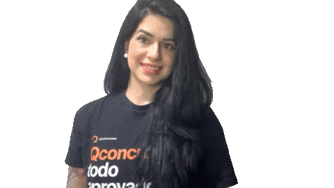 qconcursos giphyupload aqui apontando embaixo Sticker