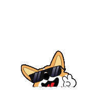 Halloween Corgi Sticker by Petique, Inc.