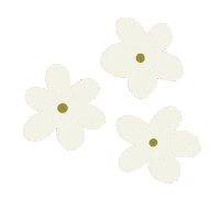 fiorenzamarani white flower gold minimal Sticker