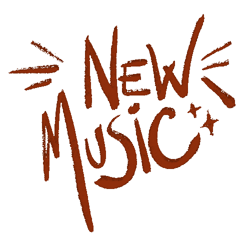 klangwelt music new red orange Sticker