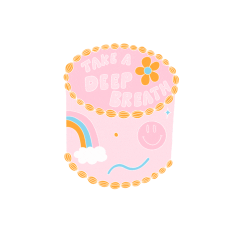 Happy Take A Deep Breath Sticker