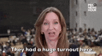 "They had a huge turnout here."