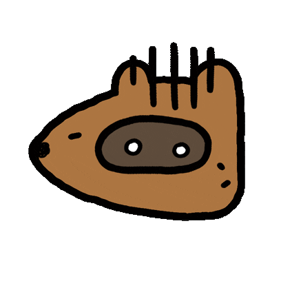 Nervous Dark Sticker by Debbie Fong