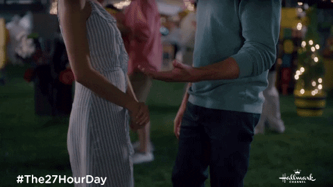 Autumn Reeser Holding Hands GIF by Hallmark Channel