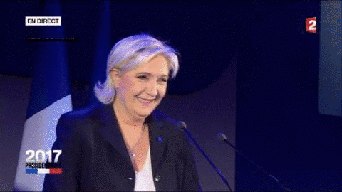 marine le pen GIF by franceinfo