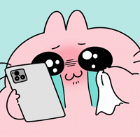 Cute Bunny Happy Crying GIF