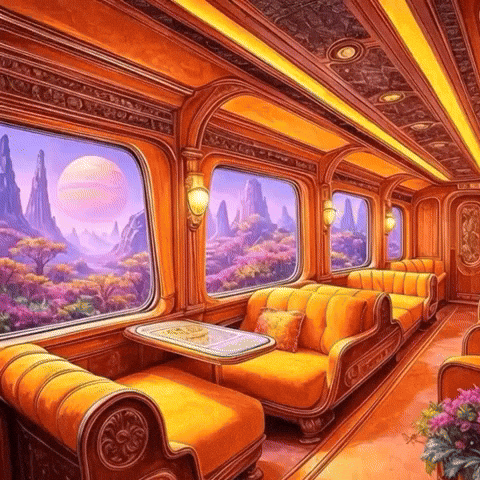 Relaxing Aesthetic Train Ride