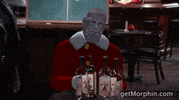 Drunk Merry Christmas GIF by Morphin
