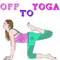 yoga practice Sticker