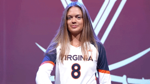 Volleyball Uva GIF by Virginia Athletics