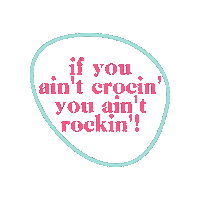 Croc Rocking Sticker by Balloon Occasions