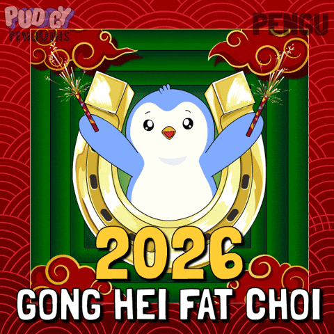 Chinese New Year Penguin GIF by Pudgy Penguins