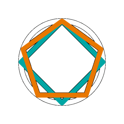 Circle Geometry Sticker by Adrian Valia