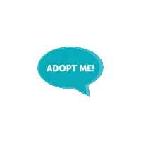 Teal Adopt Me Sticker by Utah Humane