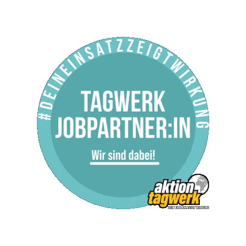 aktiontagwerk giphygifmaker aktion-tagwerk aktiontagwerk jobpartnerin Sticker