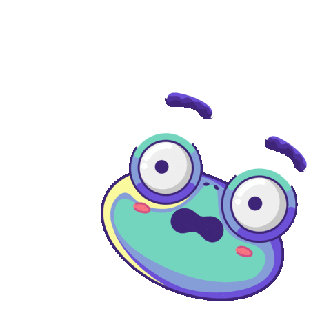 suarso giphyupload surprise scary frog Sticker