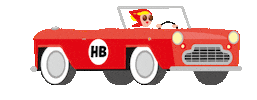 hilbrandbos retro vintage driving congratulations Sticker