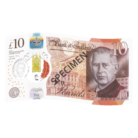 bankofengland money cash 10 ten Sticker