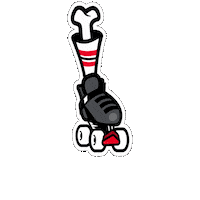 oldbonestherapy skate roller quad oldbones Sticker