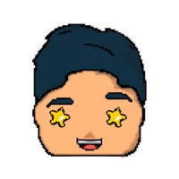 Pixel Cartoon Sticker