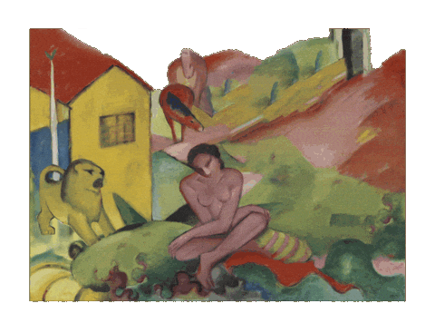 German Expressionism Art Sticker by Museo Thyssen-Bornemisza