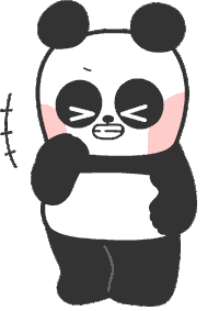 hey hey panda Sticker by Shiny bear