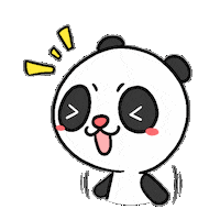 happy panda Sticker