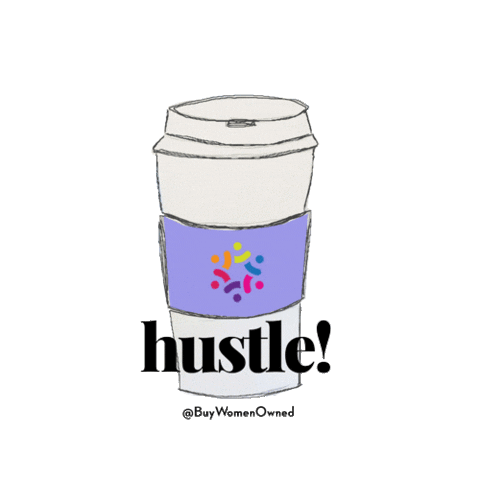 buywomenowned entrepreneur hustle girlboss ladyboss Sticker