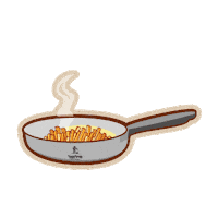 Fries Sticker by sweetstore