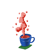 Coffee Daydream Sticker