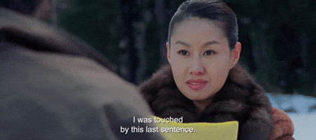 I Was Touched by This Last Sentence