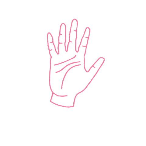 rakastella_official giphyupload wave peace hand Sticker