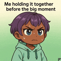 Holding It Together Sweating Bullets GIF by Persona