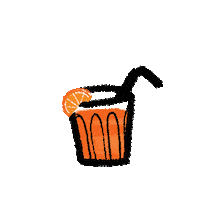Marikas_Artworks aperitivo spritz marikasartworks spritz time Sticker