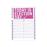 Pink Vote Sticker by Amanda Farías