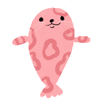 Kaisusandberg happy cute swim seal Sticker